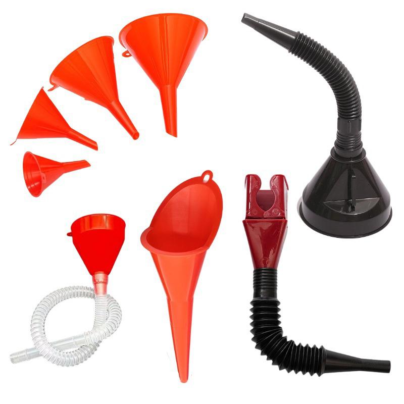 Workshop Tools Kit - Car Plastic Funnel Set 8 Pieces