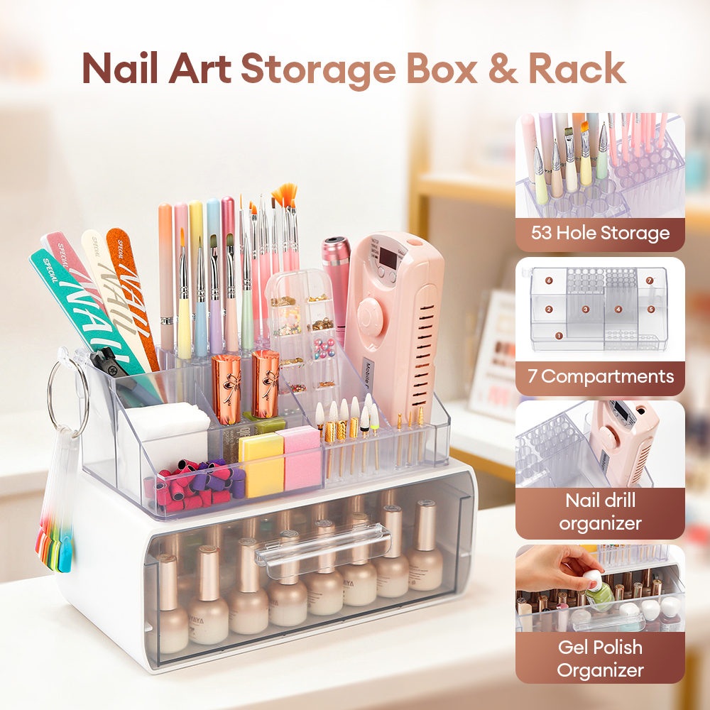 Tool Chest Cabinet - Acrylic Storage Rack Nail Art Tools