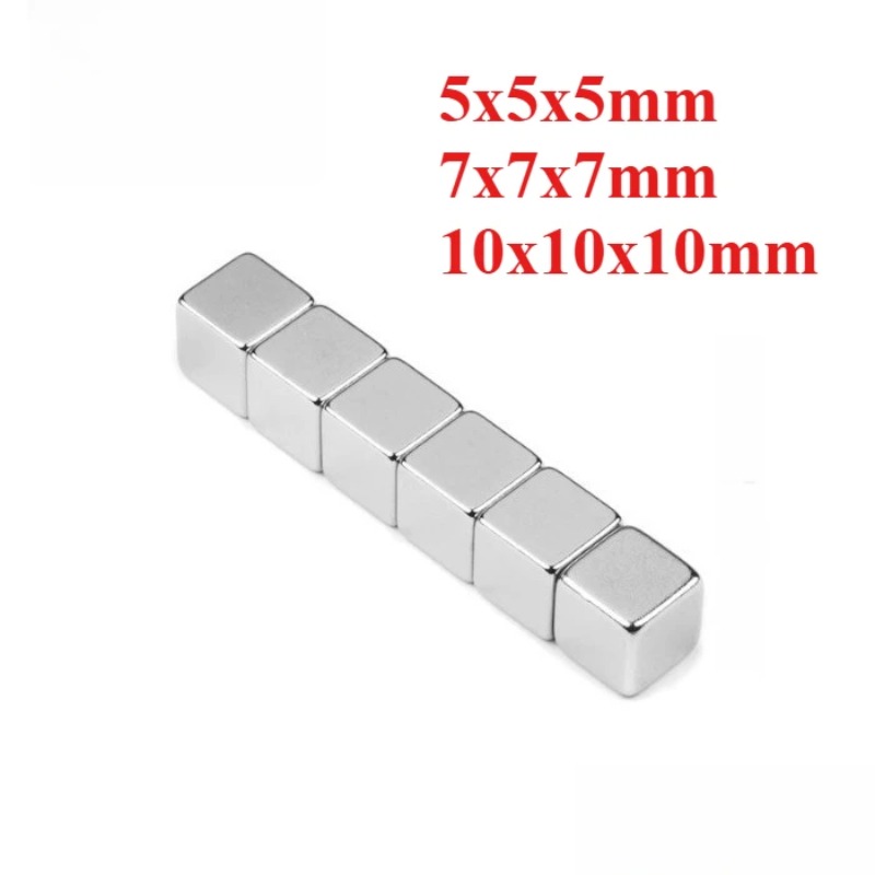 Workshop Tools Display - Polished Square Magnet Pieces, Fit for