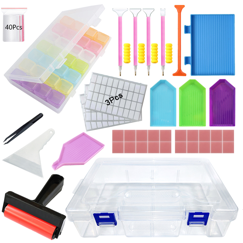 Diamond Painting Tools Kit wit - Tool Chest Cabinet ulasan dan harga