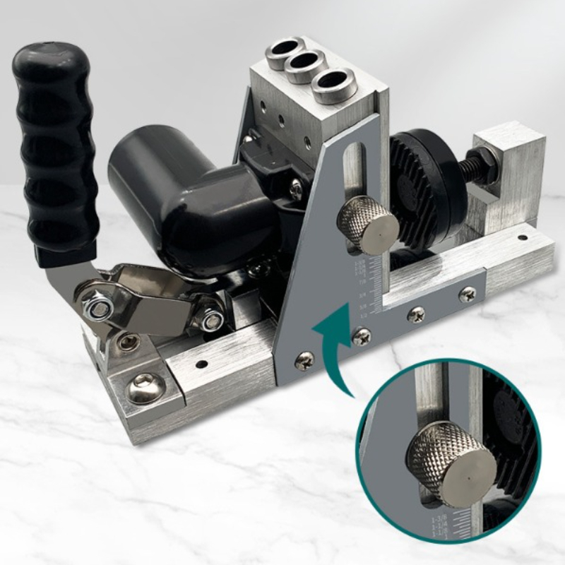 Pocket Hole Drill Guide Jig Ki - Dowel Jig Kit ulasan dan harga