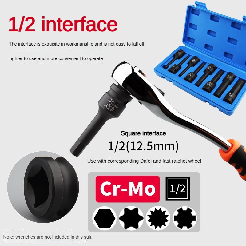 1/2 Socket Wrench 8pcs Set Hex - Hand Tools Maintenance Workshop ulasan dan harga