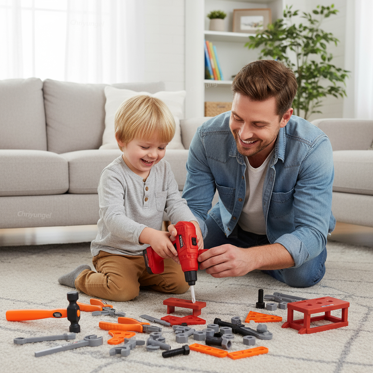 38/42 PCS Pretend Tools Kit Ki - Tools Workshop For Kids ulasan dan harga