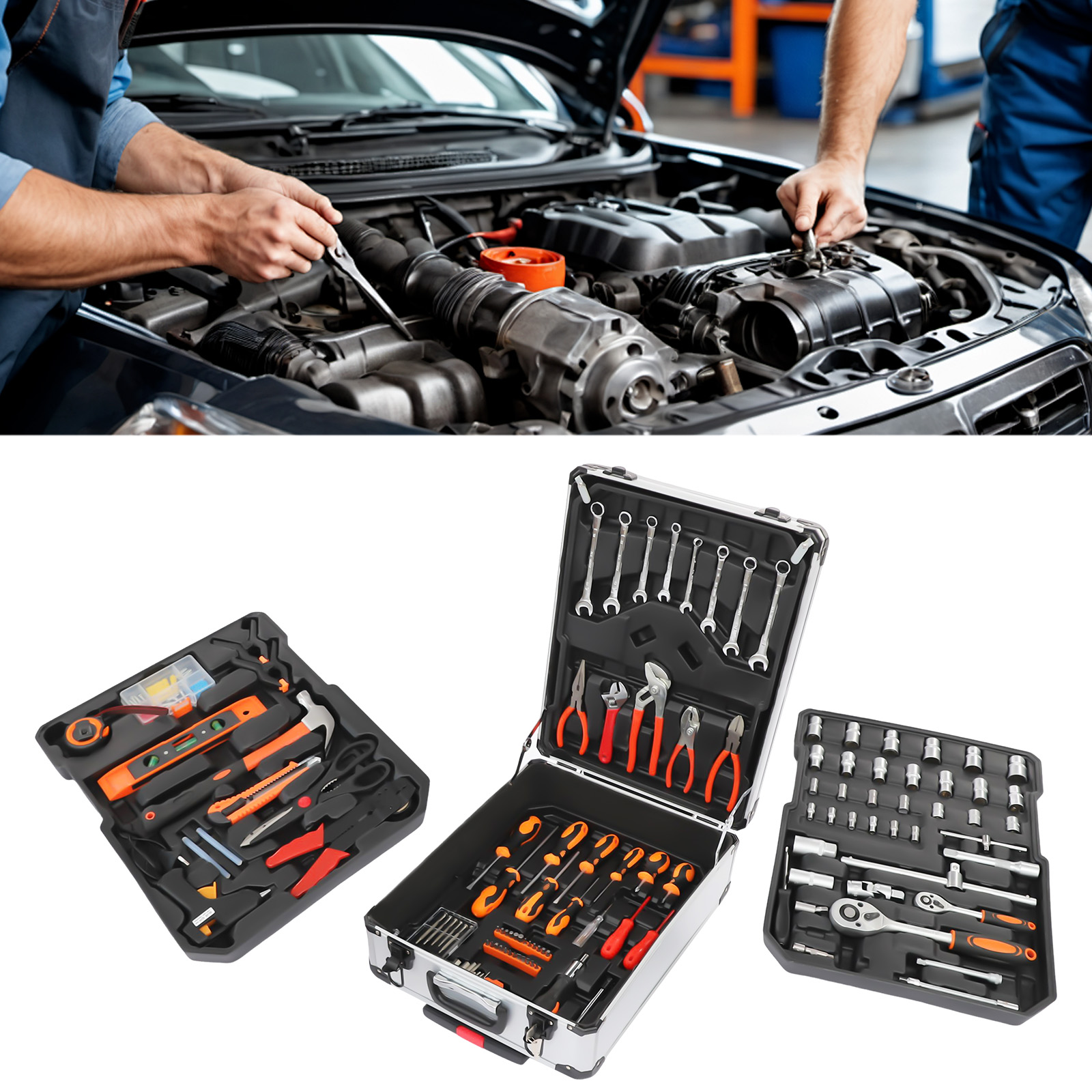 187PCS Carbon Steel Automotive - Hand Tools Maintenance Workshop ulasan dan harga