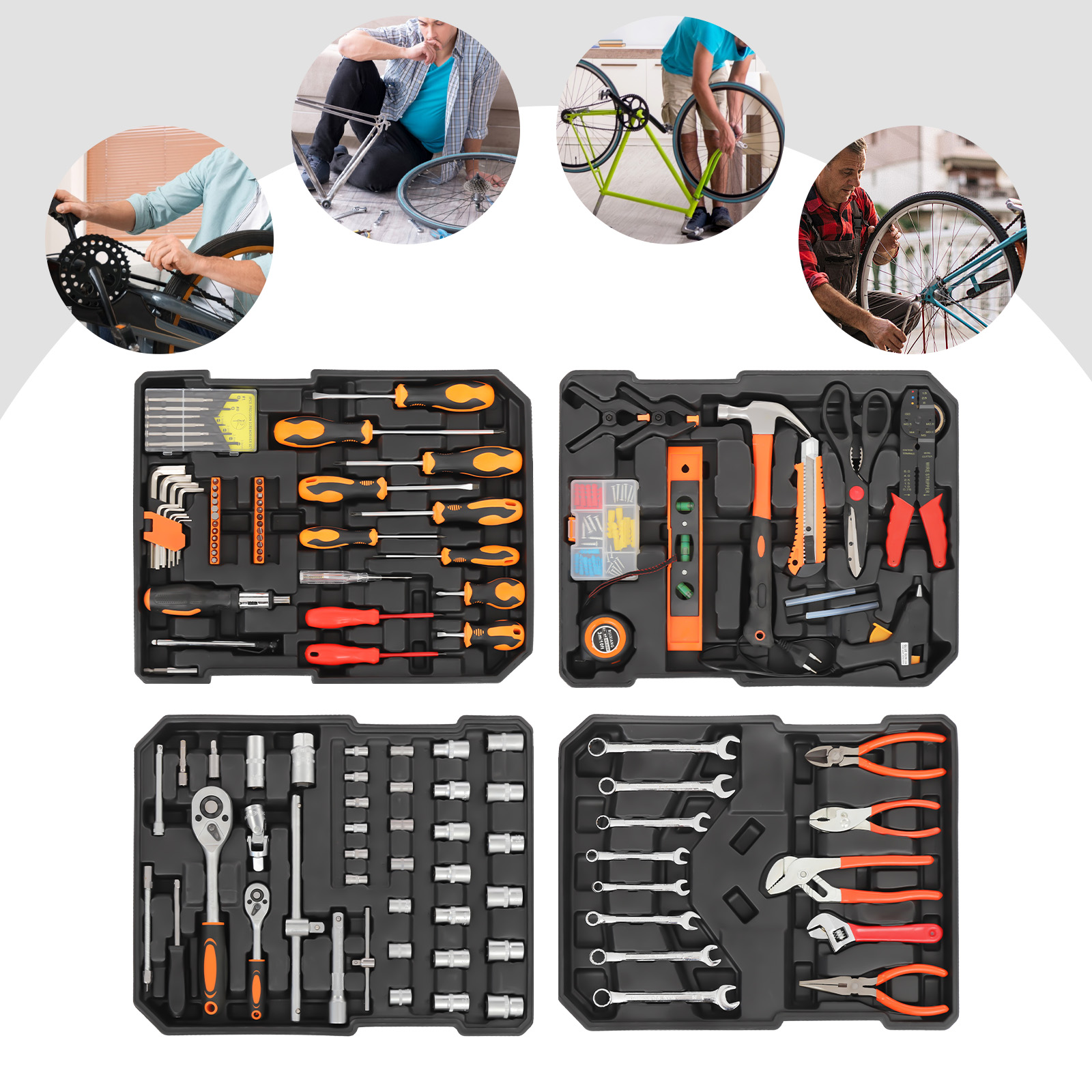 187PCS Carbon Steel Automotive - Hand Tools Maintenance Workshop ulasan dan harga