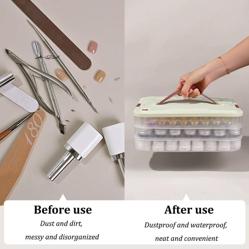 PVC Nail Polish Organizer UV G - Tool Chest Cabinet ulasan dan harga