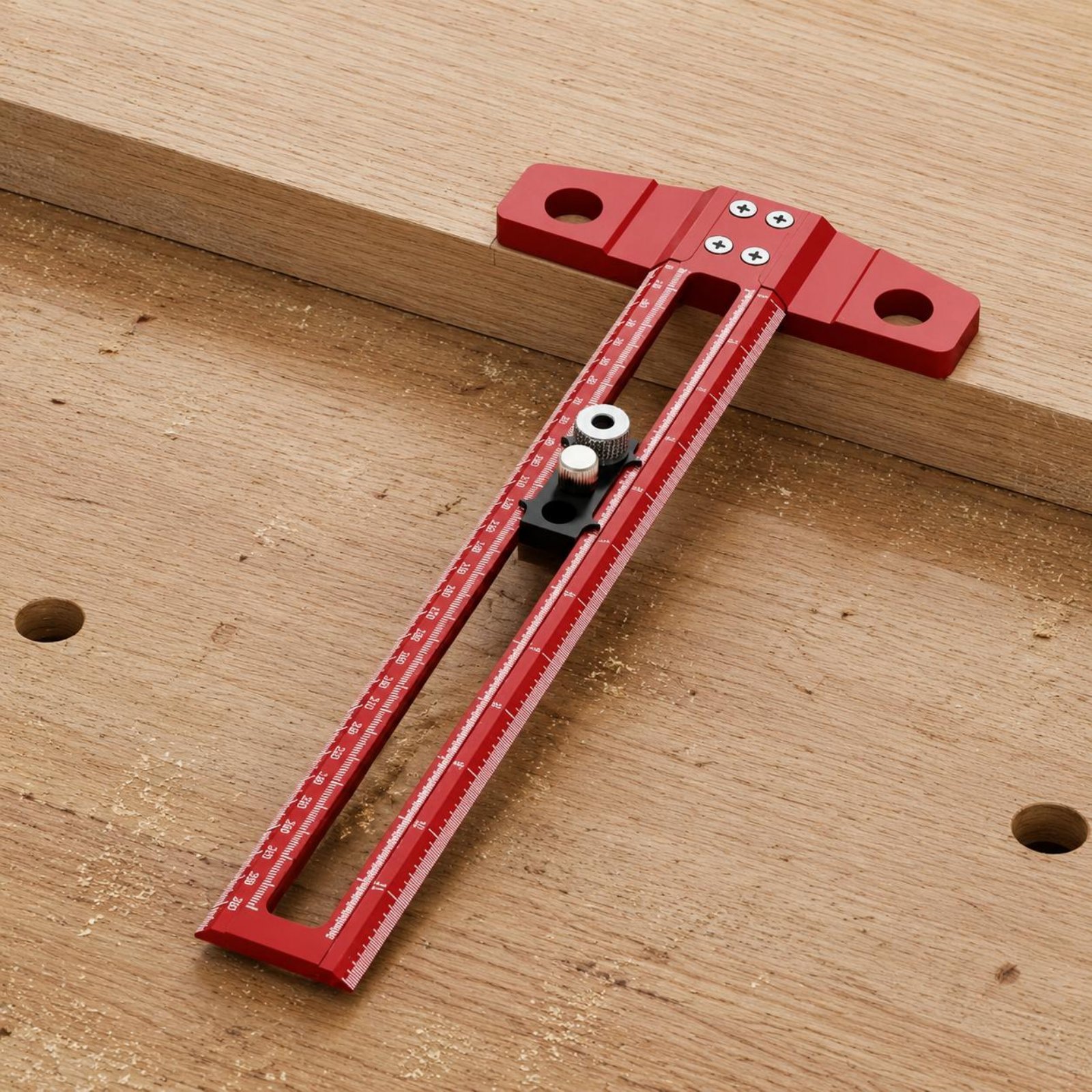 T-Square Ruler Drill Hole Guid - Marking Tools In Workshop ulasan dan harga