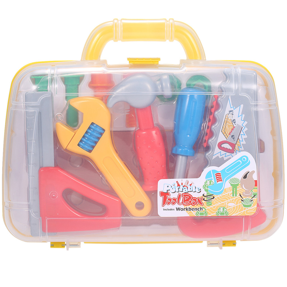 1Set Plastic Tool Box Kid Tool - Tools Workshop For Kids ulasan dan harga