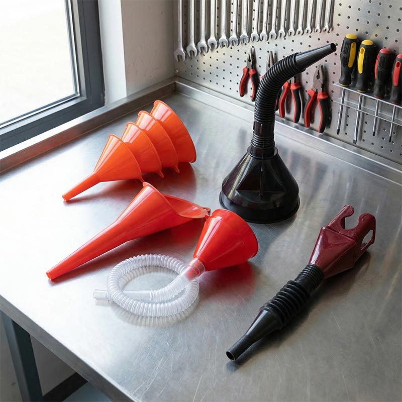 Car Plastic Funnel Set 8 Piece - Workshop Tools Kit ulasan dan harga