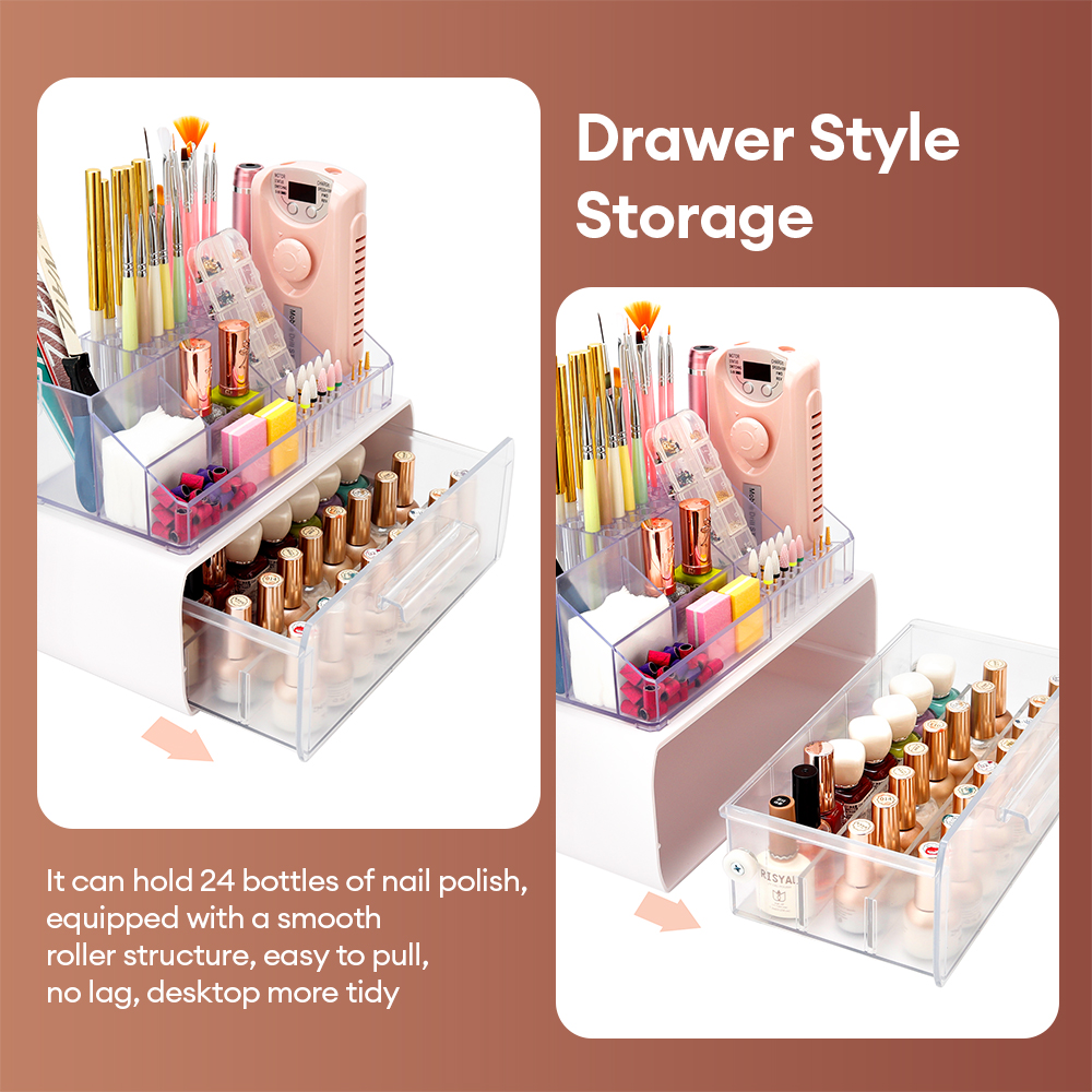 Acrylic Storage Rack Nail Art  - Tool Chest Cabinet ulasan dan harga