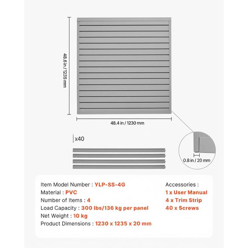 PVC Wall Plank 4 x 4 ft For Ga - Workshop Tools Display ulasan dan harga