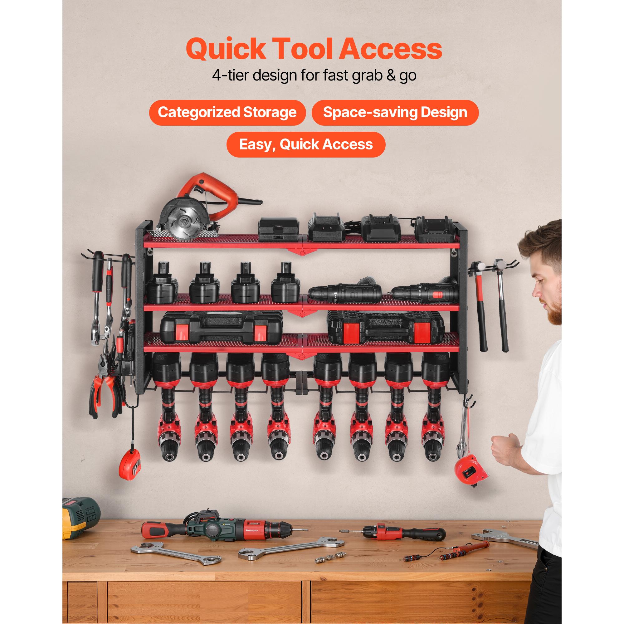 SucceBuy 4-Layer Hand Power To - Workshop Electric Tools ulasan dan harga