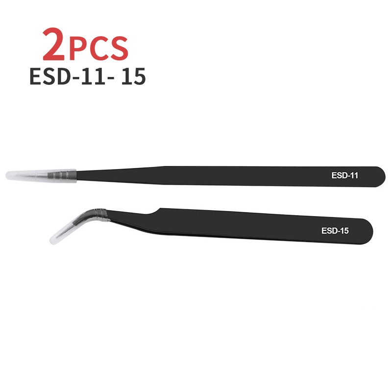 ESD Tweezers Stainless Steel W - Hand Tools Maintenance Workshop ulasan dan harga