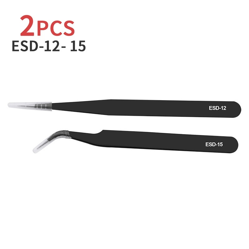 ESD Tweezers Stainless Steel W - Hand Tools Maintenance Workshop ulasan dan harga