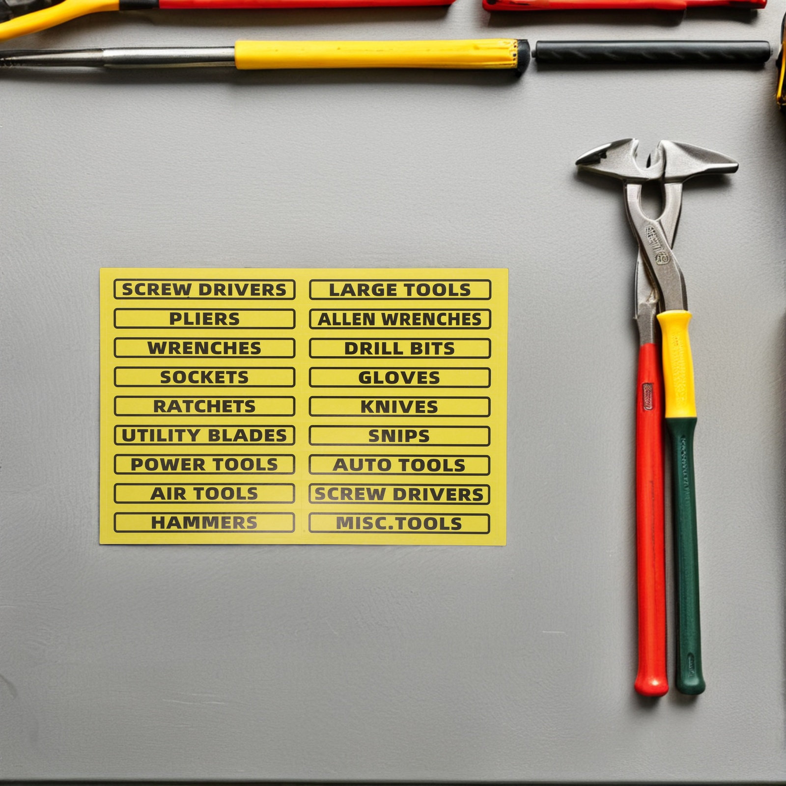 40Pcs Tool Box Identifier Labe - Marking Tools In Workshop ulasan dan harga