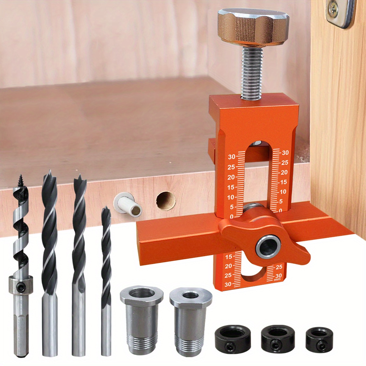2 in 1 Cabinet Door Installati - Dowel Jig Kit ulasan dan harga