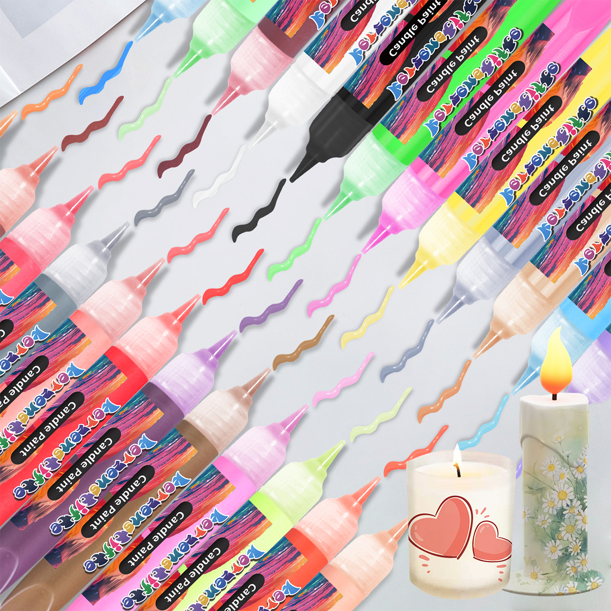 24Colors 10Ml Candle Paints Hi - Tools Workshop For Kids ulasan dan harga