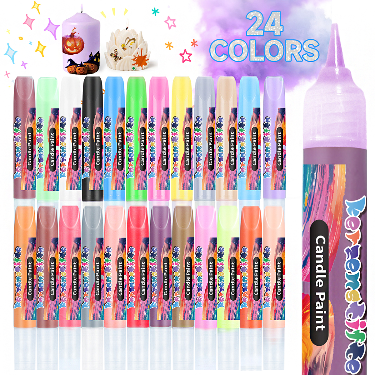 24Colors 10Ml Candle Paints Hi - Tools Workshop For Kids ulasan dan harga