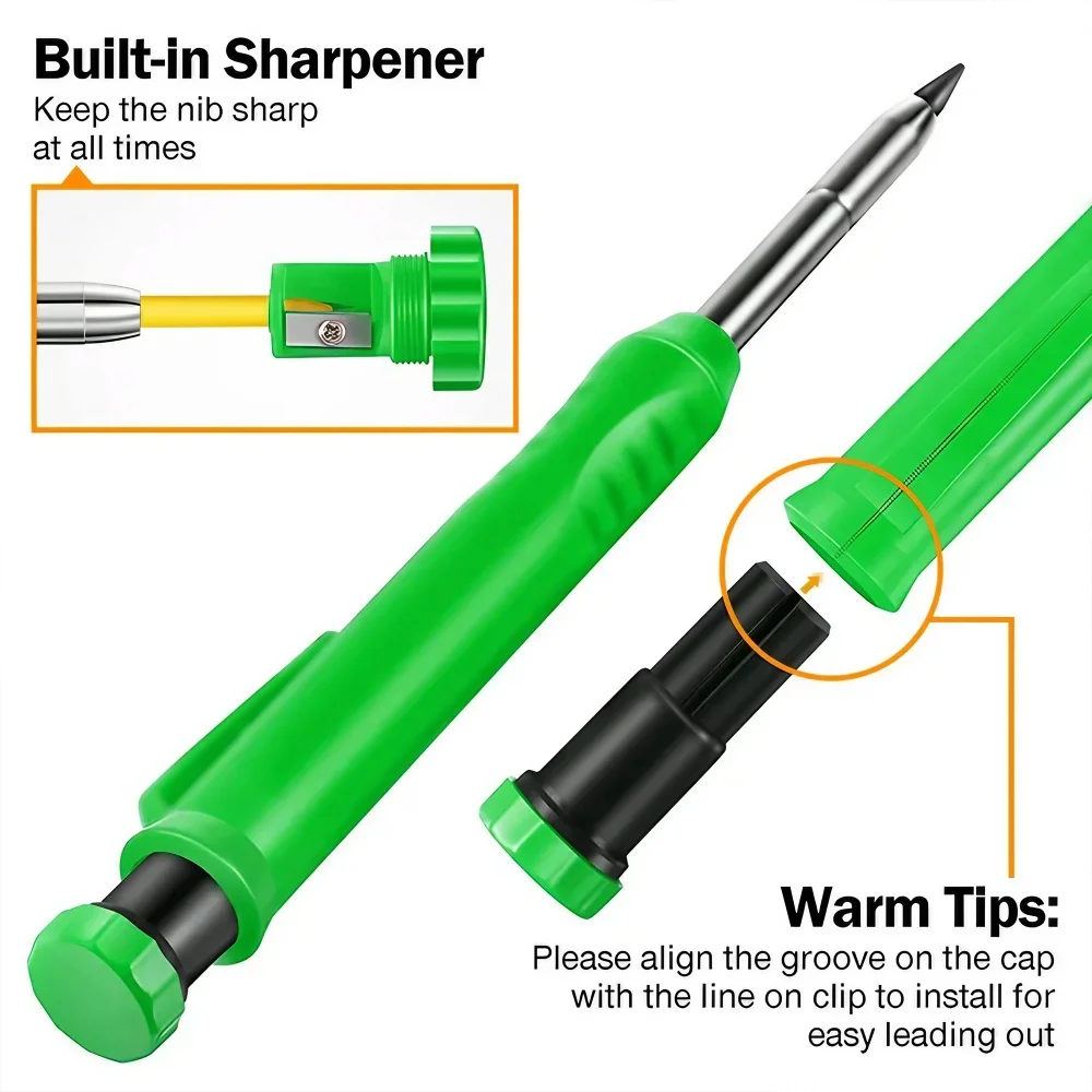 Metal Long Tip Woodworking Pen - Marking Tools In Workshop ulasan dan harga