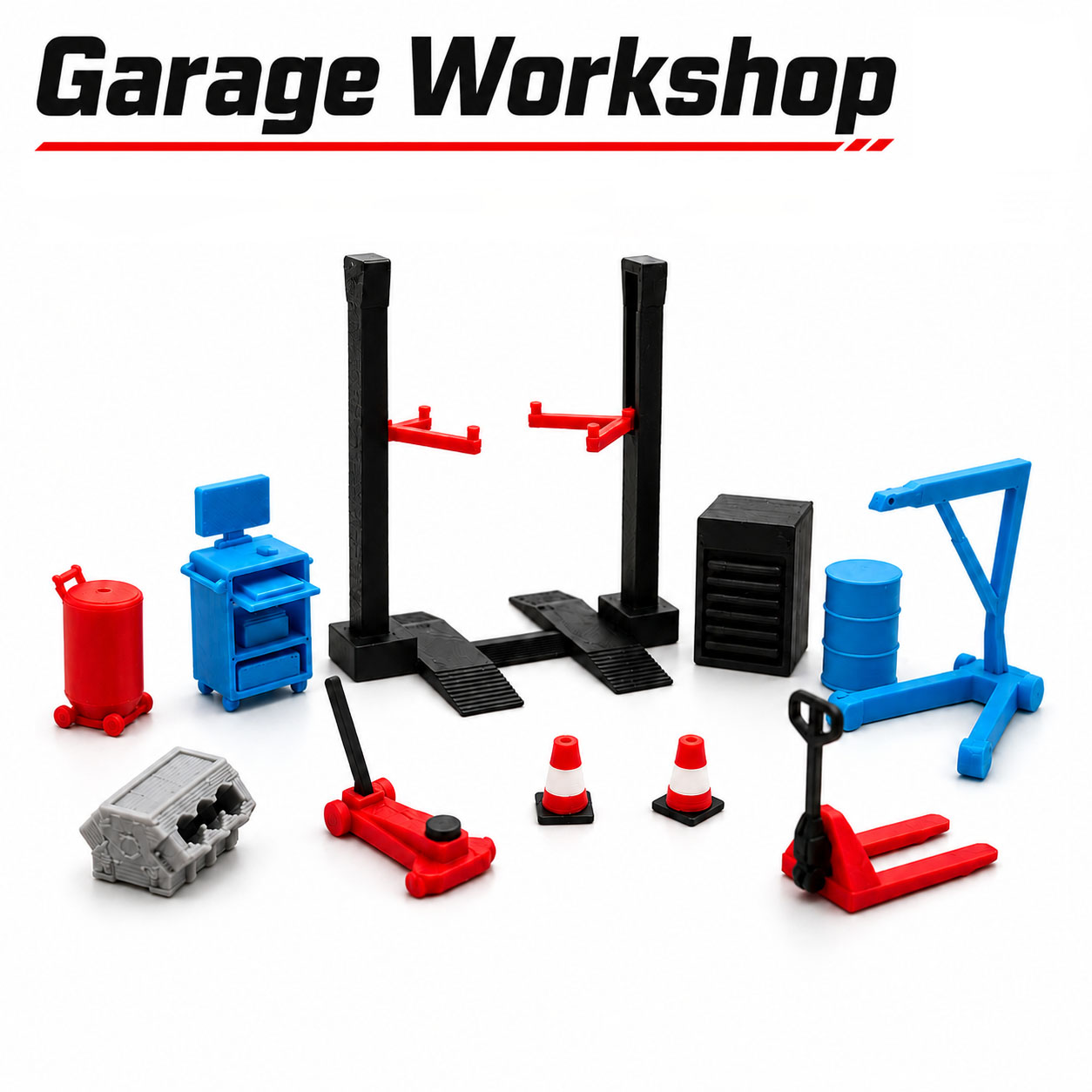 1:64 Garage Workshop Miniature - Workshop Tools Display ulasan dan harga
