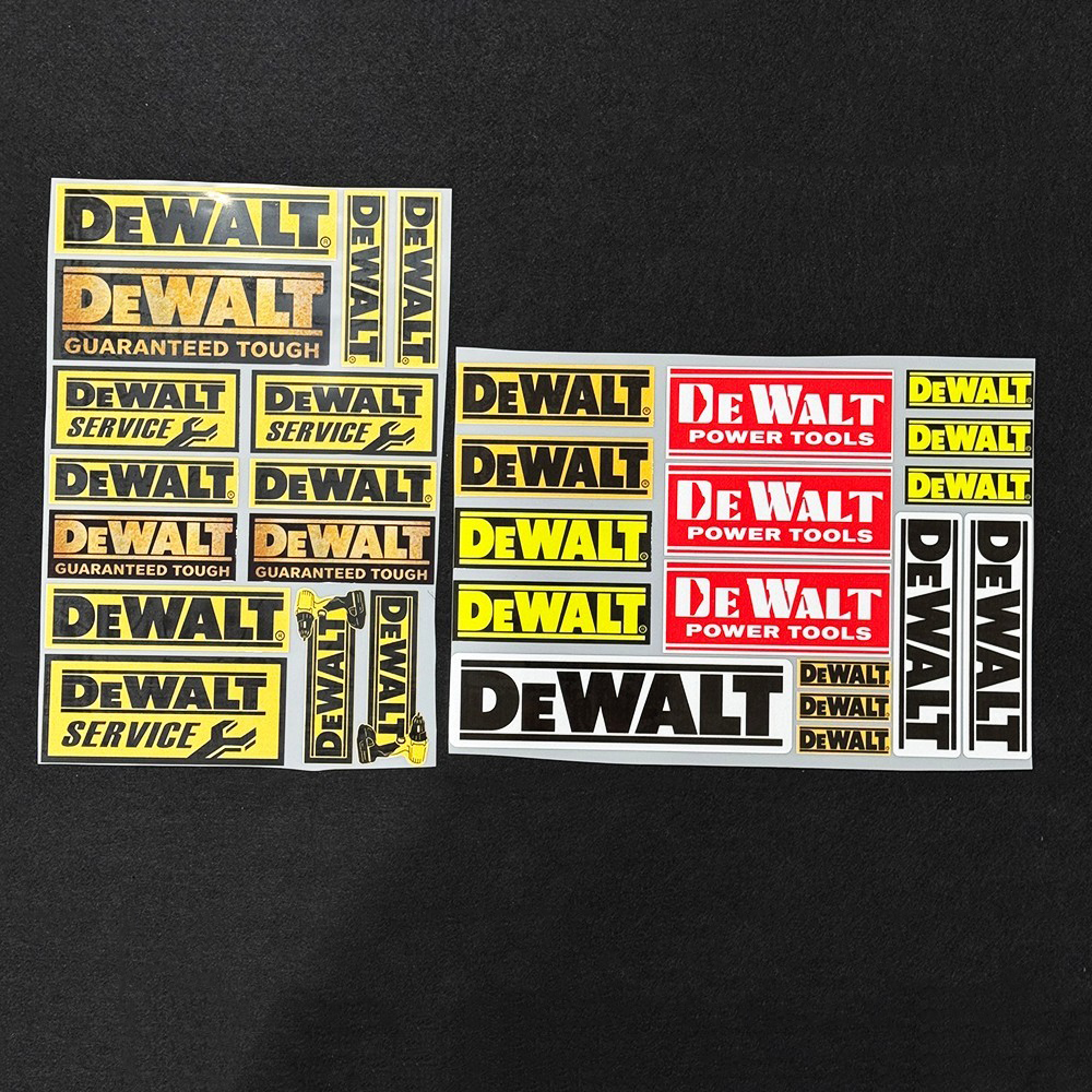 DeWalt Logo Vinyl Reflective S - Workshop Tools Logo ulasan dan harga