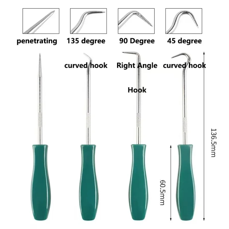 4Pcs 135mm Oil Seal Pick Hooks - Tools In Mechanic Workshop ulasan dan harga