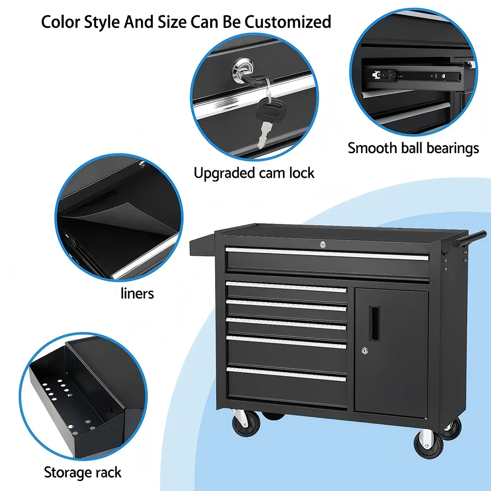 Tool Storage Cabinet 6-Drawer  - Workshop Tools Logo ulasan dan harga