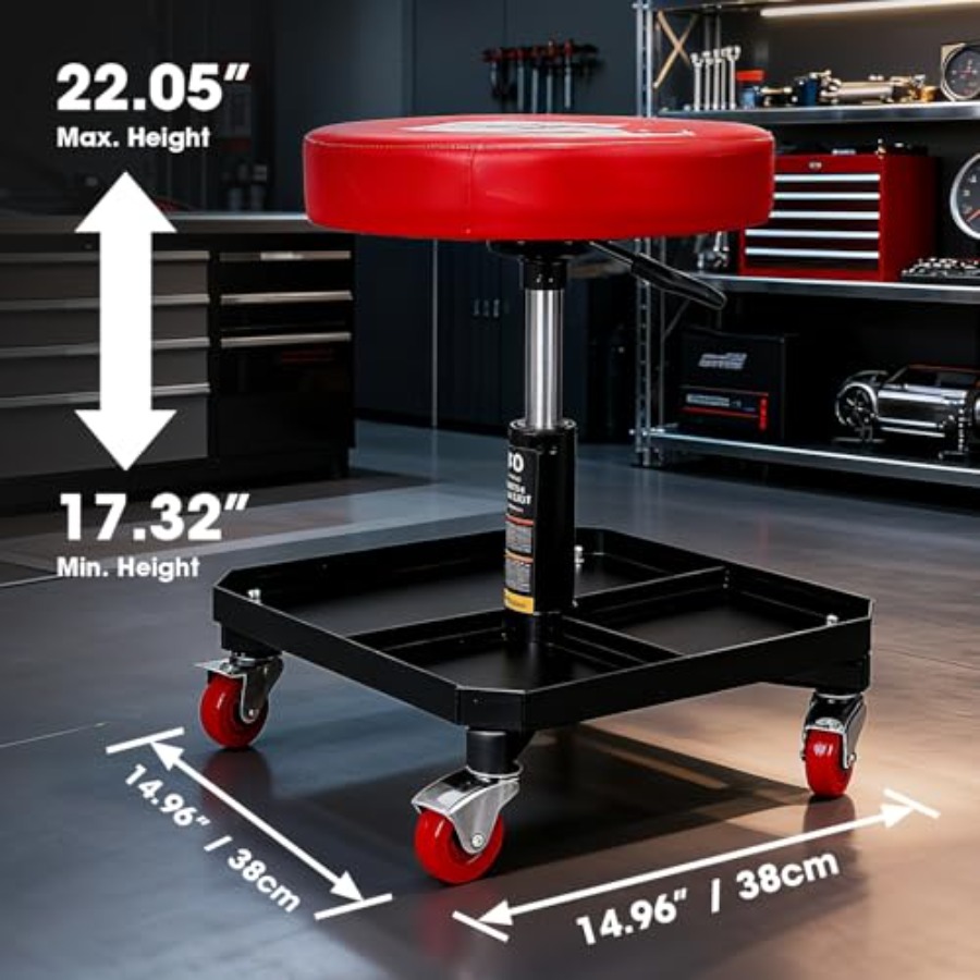 Rolling Mechanic Stool with To - Mechanical Tools In Workshop ulasan dan harga