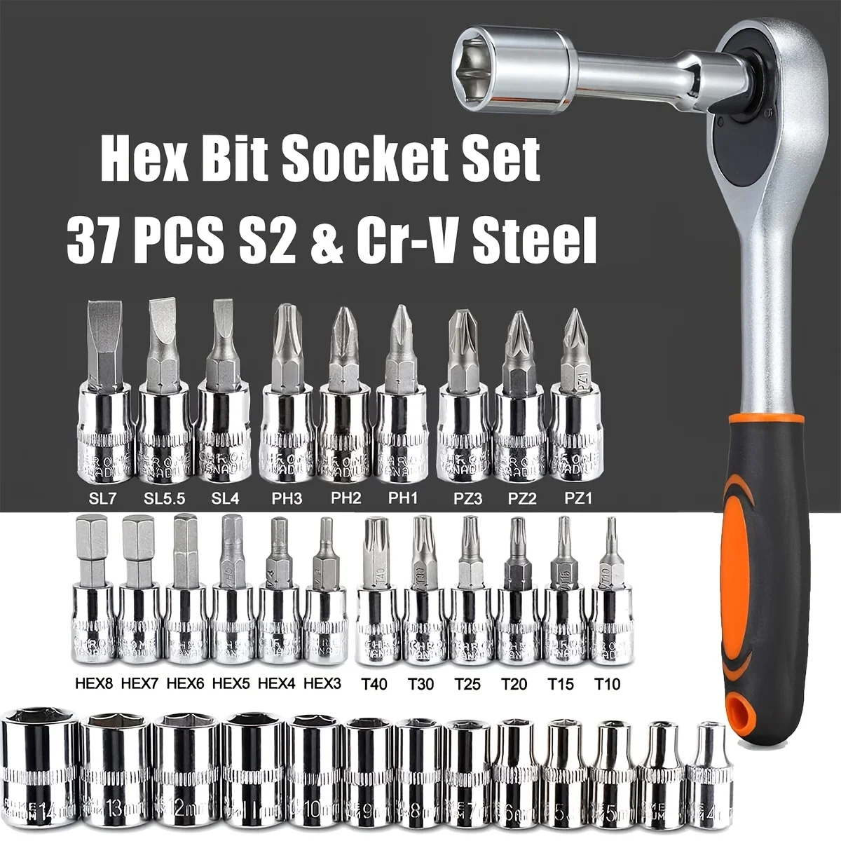 46pc Drive Socket Set 1/4 inch - Workshop Tools Kit ulasan dan harga