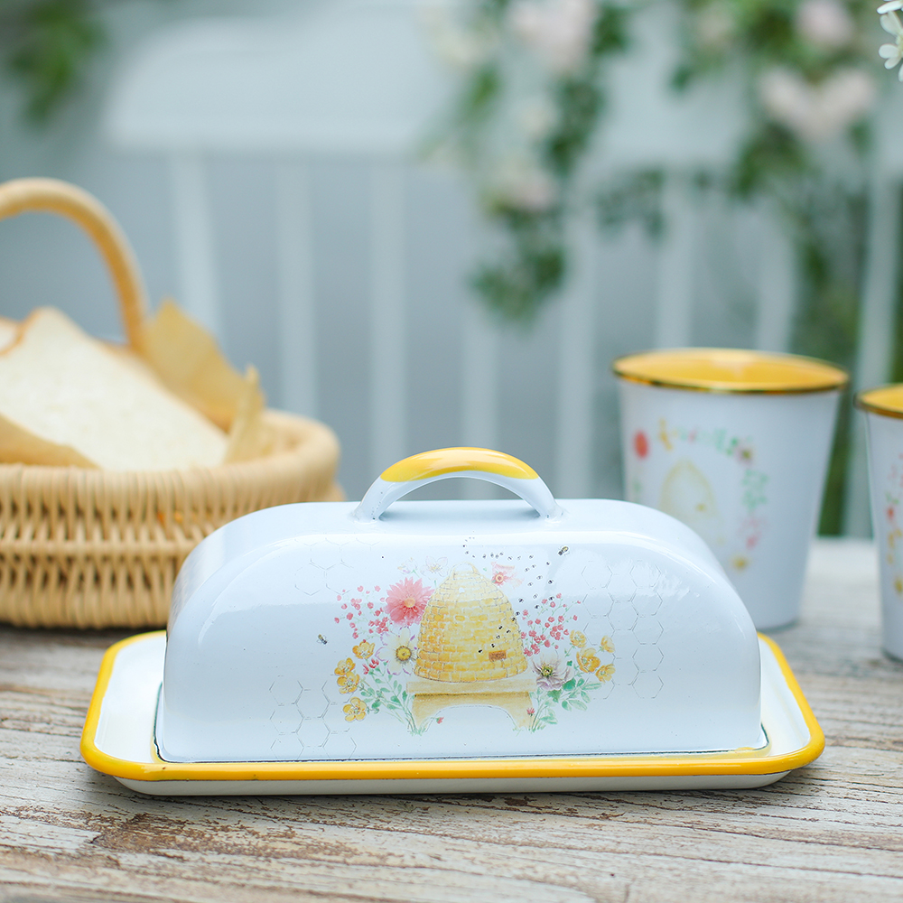 Menschy Enamel Butter Dish Che - Tool Chest Cabinet ulasan dan harga