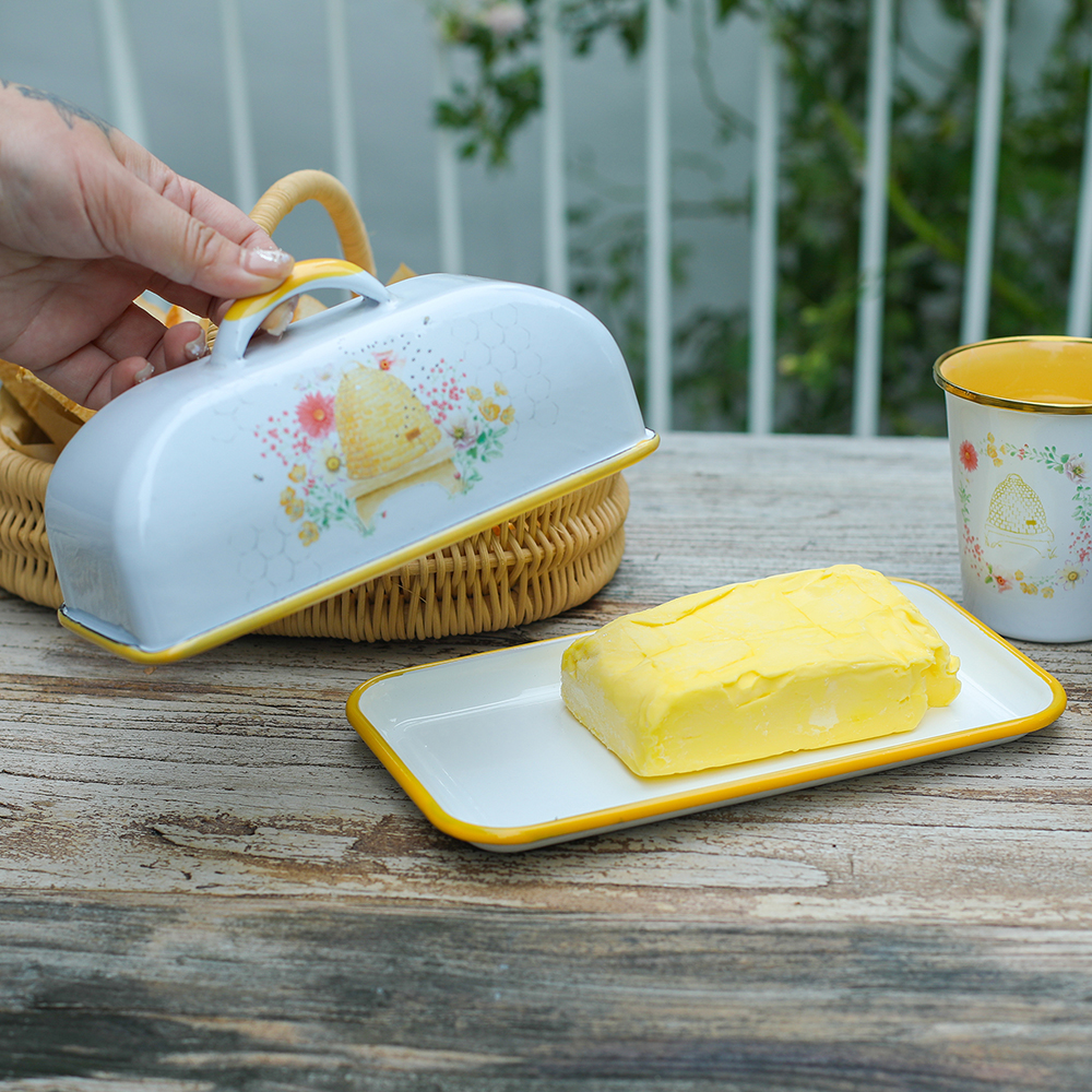 Menschy Enamel Butter Dish Che - Tool Chest Cabinet ulasan dan harga