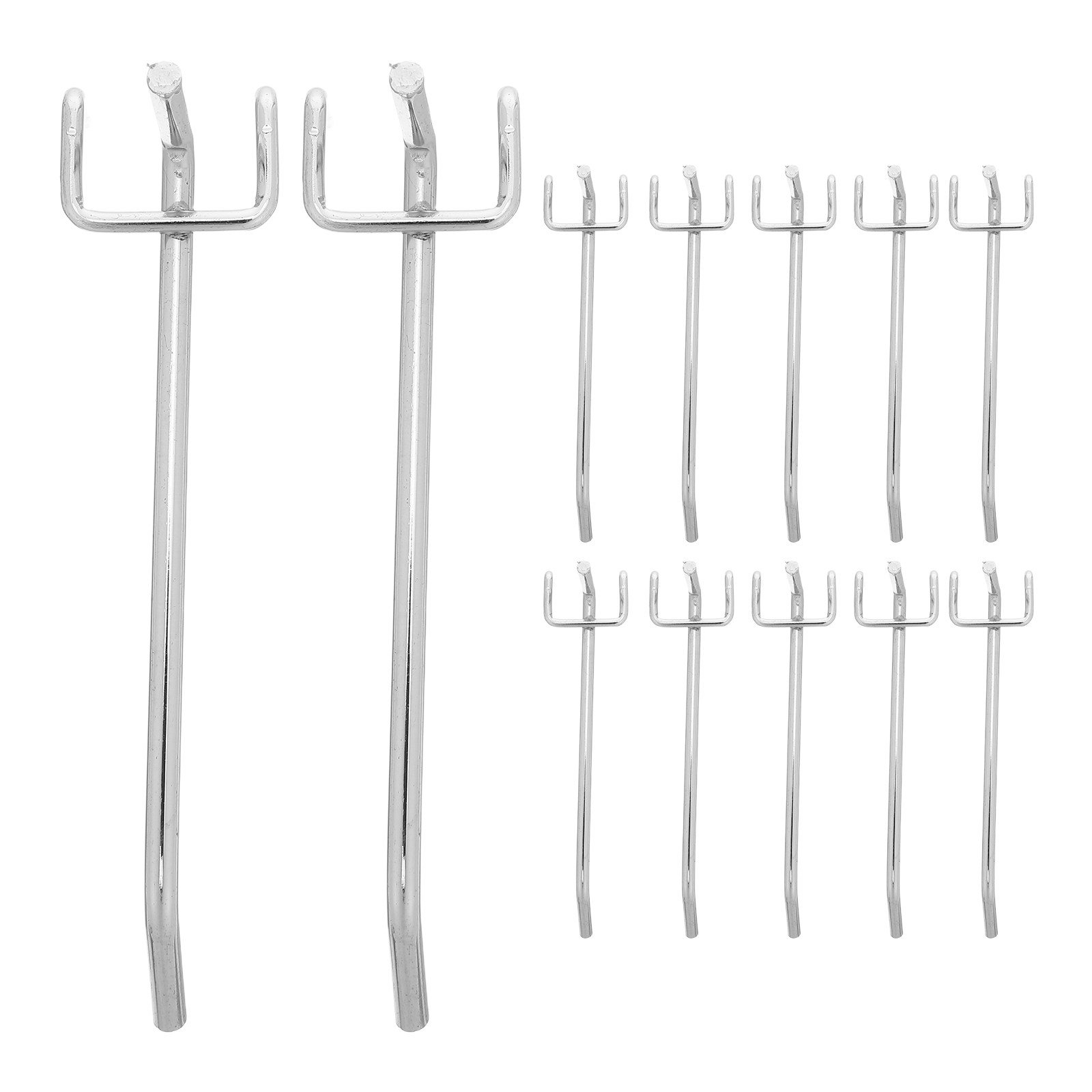 12Pcs Metal Pegboard Hooks Hea - Workshop Tools Display ulasan dan harga