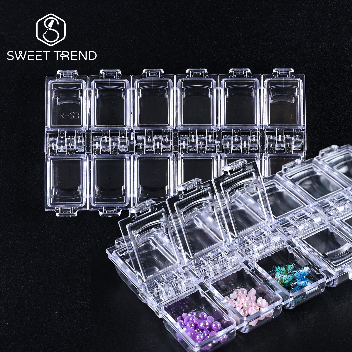 12 Grids Empty Nail Accessorie - Tool Chest Cabinet ulasan dan harga