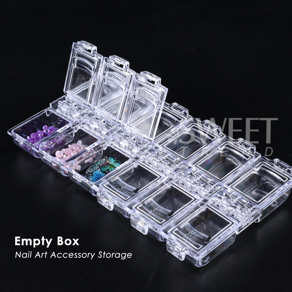 12 Grids Empty Nail Accessorie - Tool Chest Cabinet ulasan dan harga