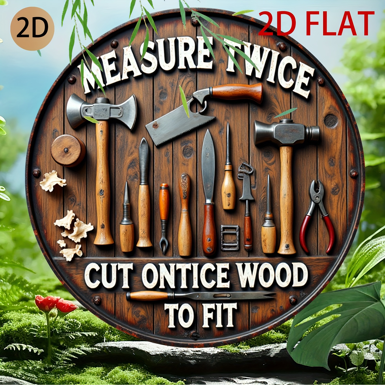 2D planar circular wooden tool - Workshop Tools Logo ulasan dan harga