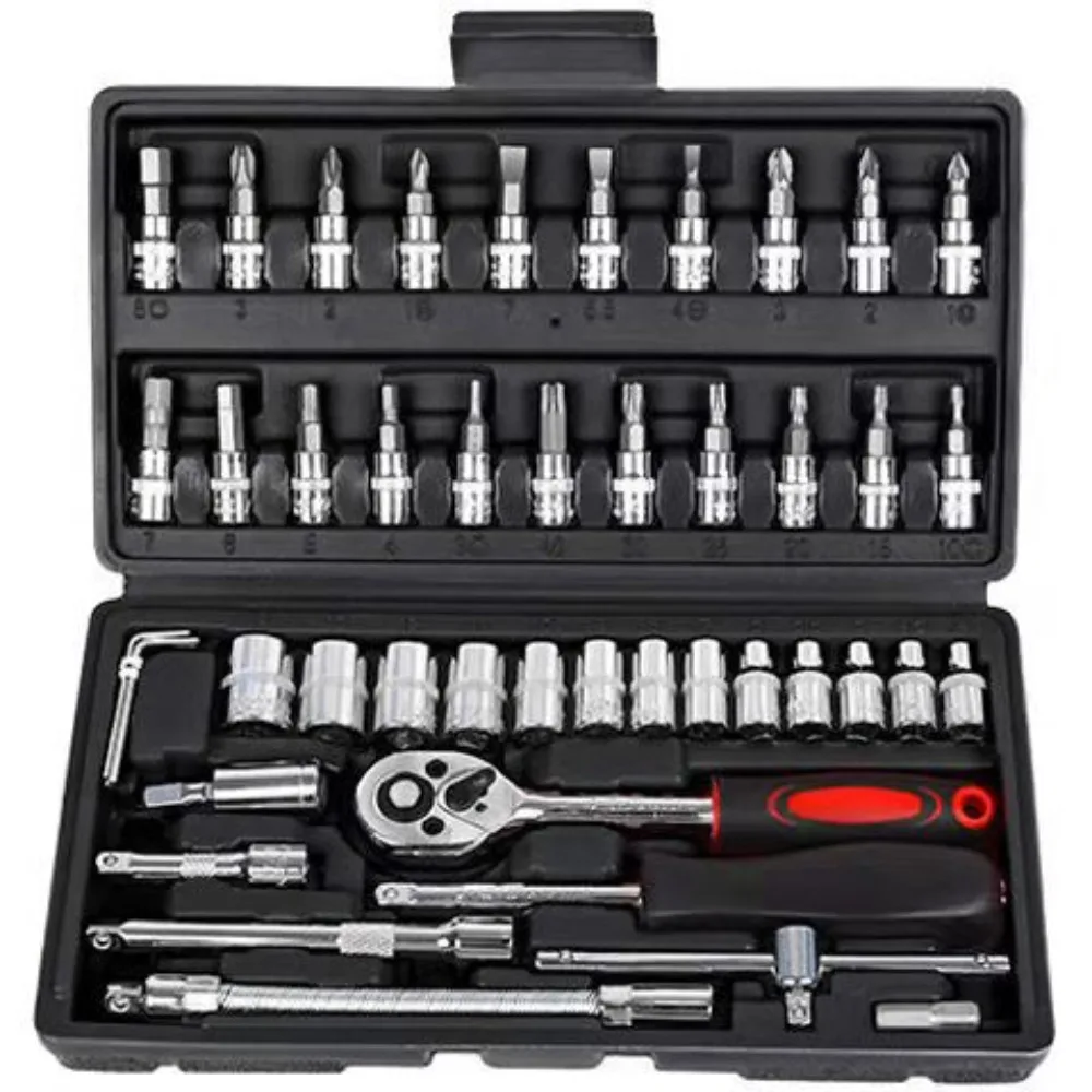 46Pcs Auto Repair Combination  - Workshop Tools Sale ulasan dan harga